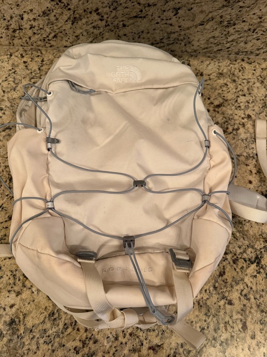 cream colored north face backpack Cream colored the north face borealis backpack